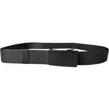 İstanbul Belt Ayarlanabilir Otomatik Tokalı Kanvans Taktik Kemer -120 cm - Siyah Ton Toka