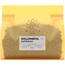 Wayta Coffee Colombia Supremo Çekirdek Kahve 1000 G –%100 Arabica Çekirdek Kahve