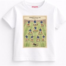 Rabona Fashion France All Time Legends Retro Çocuk T-Shirt