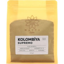Wayta Coffee Colombia Supremo Filtre Kahve 250 G –%100 Arabica Öğütülmüş Kahve