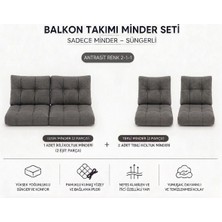 Modern Style Home 2-1-1 Fermuarlı Balkon Minderi-Leke Tutmaz - Içidolu Minder