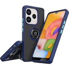 Prativas Newface Redmi Note 14 4g Montreal Yüzüklü Silikon Kapak - Lacivert