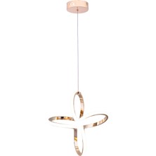 Gusto Lighting Lily Tek Top LED Sarkıt Avize,gold,3 Renk Yanabilen LED Avize, Modern Salon Oda LED Avize