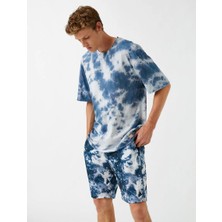 Discount World Unisex Oversize Batik Lekeli Tişört – Günlük & Spor