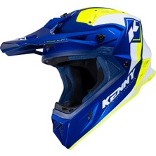 Kenny Racing Titanium Graphic Kask Navy Neon Yellow