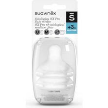Suavinex Silikon 2'li Biberon Emziği Orta Akış