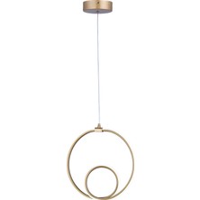 Gusto Lighting Alvina Tekli LED Sarkıt Avize,gold 3 Renk Yanabilen LED Avize,modern Salon Oda LED Avize