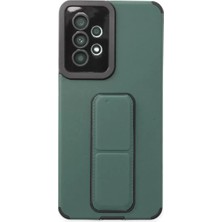 Aslanoğlu Store Newface Samsung Galaxy A53 5g Kılıf Mega Standlı Silikon - Yeşil