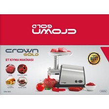 Kahramanlar Crown  Gold CRW-1813 Çelik Sistem Et Kıyma Makinesi 1200W (Sosis Sucuk Dolum Aparatlı)