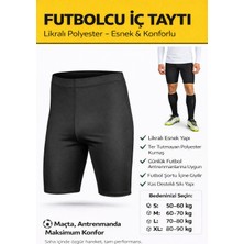 Liggo Likralı Sporcu Taytı Futbol Tayt Şort Altı Tayt