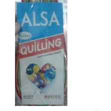 Alsa Rengarenk Kağıt Şeritlerden Oluşan Bir Kağıt Kıvırma Sanatı Seti