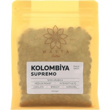 Wayta Coffee Colombia Supremo Çekirdek Kahve 250 G –%100 Arabica Çekirdek Kahve