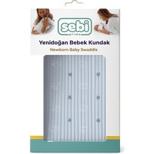 Sebi Prime Yenidoğan Bebek Kundak Battaniye Mavi/pembe