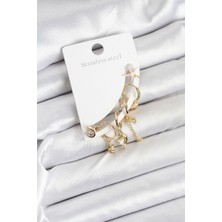 Norino Pirinç Gold Renk Set Küpe