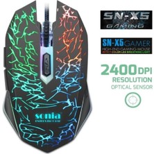 Sonia Kablolu Oyuncu Mouse Sn-X5