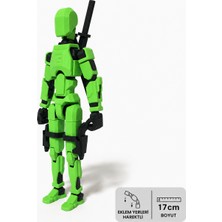 NBShop DUMMY13 Aksiyon Figür Robot - Tüm Eklemleri Hareketli (Aksesuarlar Dahil) - 17 cm