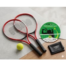 Renklime Sport Tenis Raketi Seti  Kırmızı