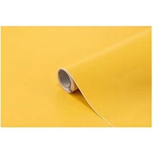 Mat Sarı Yapışkanlı Kaplama Folyosu 61 cm x 3 mt