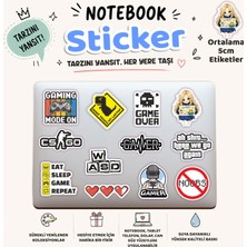 Sb Store Gamer Oyuncu Temalı Sticker Notebook Tablet Etiketi Model 10