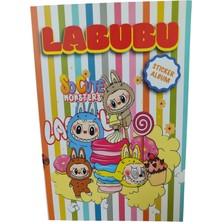 Emrah Gültekin 1 Adet Labubu 250+ Sticker Içeren Renkli Sticker Albüm Çocuklar Için Eğlenceli Aktivite Defteri Sticker