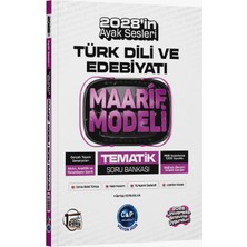 Çap Yayınları 2028 Yks Ayt Türk Dili ve Edebiyatı Ders Platosu Maarif Modeli Tematik Soru Bankası Üniversite Hazırlık