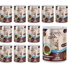Calperia Balıklı ve Jöleli Yetişkin Kedi Konserve Mama 400 Gr, 12 Adet