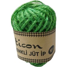 Ticon Renkli Jüt Ip 10 Metre Yeşil