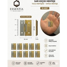 24X29 mm Metal Yaprak Menteşe – Mini Kutu ve Tavla Için (10 Adet)