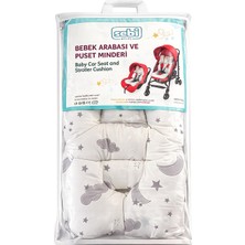Sebi Bebek Arabası ve Puset Minderi Yıldız Desenli