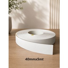 Karapolat Yapı Mobilya Kenar Bandı 40MMX5MT Mat Beyaz Ütü Bandı