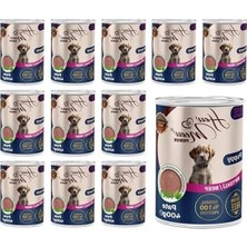 Calperia Yavru Köpekler Için Biftekli Pate, 400 Gramlık 12 Adet Set
