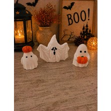 Ceku Home Tasarım Sevimli Hayaletler, Öcüü Hayalet Biblo Set Halloween Temalı