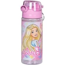 Calperia Pudra Pembe 500ML Pipetli Su Matarası, Askılı Tasarım