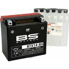 BS Battery Bs BTX14-BS 2013-2015 Vespa Gts 125 Uyumlu Akü Sulu Akü