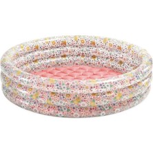 tp IH58427 Intex 3 Boğumlu Çiçek Desenli Bebek Havuzu 86X25CM