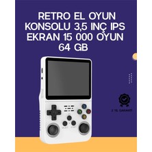AyrStore Buğz Retro El Konsolu 64 GB – 15.000 Oyun, Geniş Platform Desteği, 3.5” IPS Ekran