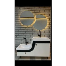 Adnan Mobilya Ikili Lavabo /abdestlavabo/yaşlı/engelli LAVABOSU115X45CMKOMPLE Mdf