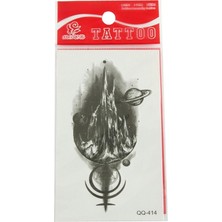 Zero Land Ilkeshop Güneş Tattoo Dövme Sticker - Siyah