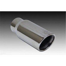 Lionfire Paslanmaz Krom 76 mm Egsoz Başlığı 76X150 mm Tekli Egzoz Ucu