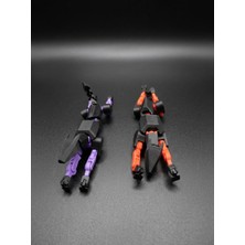 Demirhan3D 🐕 K9 Köpek Figürü 2’li Set (Siyah-Kırmızı & Siyah-Mor) | Eklemli, Pozlanabilir, 12 cm | Pla Doğa Dostu Koleksiyon Ürünü