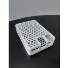 Dıymax Raspberry Pi 5 Honeycomb Case – Snap-Fit Montaj, Üstün Hava Akışı