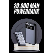 Beruflic Hızlı Şarj Özellikli 20.000 Mah Dijital Göstergeli USB Girişli Android ve Ios Uyumlu Powerban