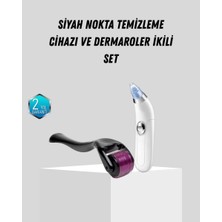 Nemere İthalat Dermaroller ve Vakumlu Siyah Nokta Temizleme Cihazı 2’li Cilt Bakım Seti Nemere Ithalat