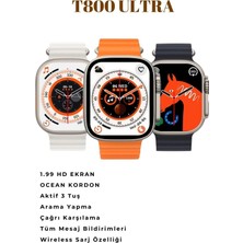 Beruflic Watch 8 Series Ultra Uyumlu T800 Ultra Şık Tasaraımlı 3 Tuş Aktif 2023 Akıllı Saat