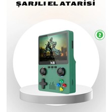 Sayarmarkt Taşınabilir Oyun Konsolu 3.5 Inç IPS Ekran Yaylı Çift Lr Tuşlu