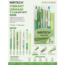 Writech W-Vf-7 Vibrant Ormanı Kalem Seti Yeşil 7’li Paket
