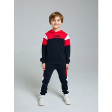 Luggi Baby Kapüşonlu Erkek Bebek Sweatshirt ve Eşofman Alt 2 Li Takım