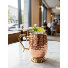 Meya Design Pirinç Kupa Bardak – Dekoratif ve Fonksiyonel Metal Kupa (11 × 12 Cm)