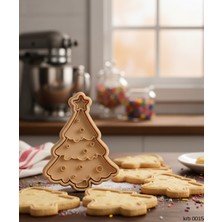 Ulugo Noel Ağacı Christmas Tree Şekillendirici Kalıp Kurabiye Hamur Kesici Oyun ve Şeker Hamuru Seti