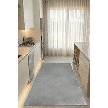 Tch Home Living Serein Gri Yumuşacık Peluş Halı 16 mm – Saçaksız, Kaymaz Tabanlı, Makinede Yıkanabilir, Leke Tutmaz, Antibakteriyel, 04321